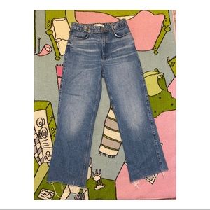 Zara high rise full length jeans